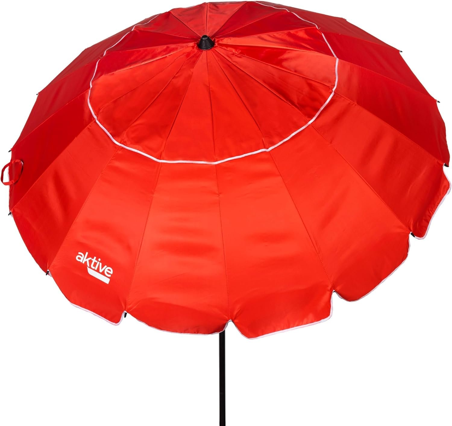 AKTIVE 62278 Sombrilla Playa 240 cm - Resistente al Viento y Protección UV 50